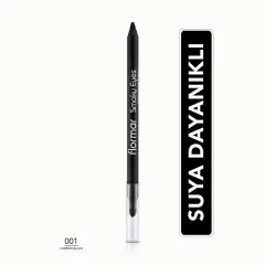 كحل عيون Flormar Smoky عيون Carbon أسود مقاوم للماء آيلاينر