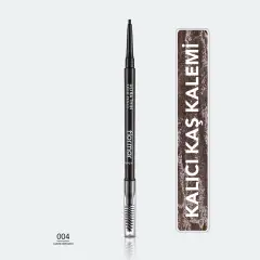 قلم حواجب Flormar فائق Thin رفيع الطرف و Kıl بفرشاة حواجب قلم 004 غامق بني