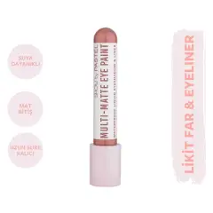 ظلال عيون Show by Pastel Multi-Matte عين طلاء مقاوم للماء محدد مقاوم للماء مطفي سائل ظلال و آيلاينر 83 Stylish