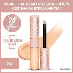 كونسيلر Maybelline New York رافع Kafein و Peptitler يحتوي على Nemlendiren و مضيء 30