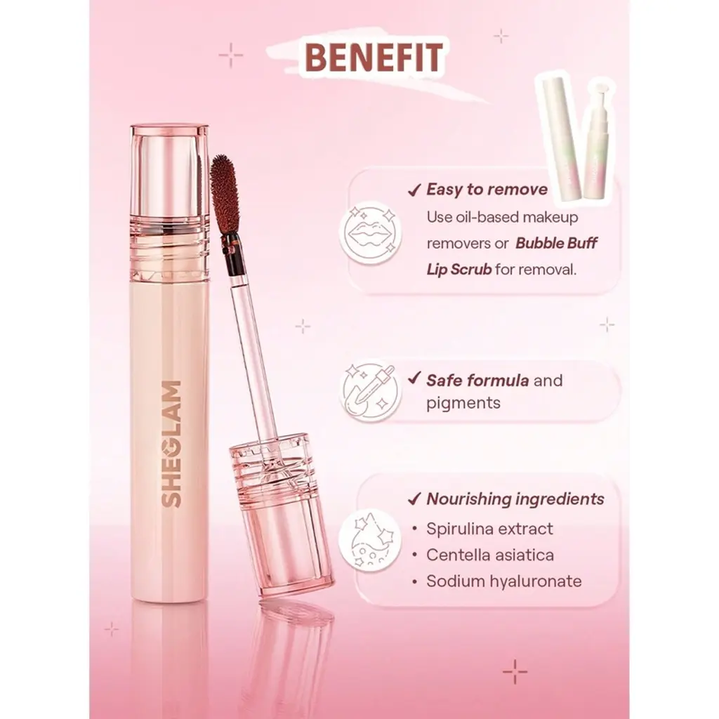 ملمع شفاه Sheglam Fall خط صبغة شفاه ملمع 010 Mauvelous