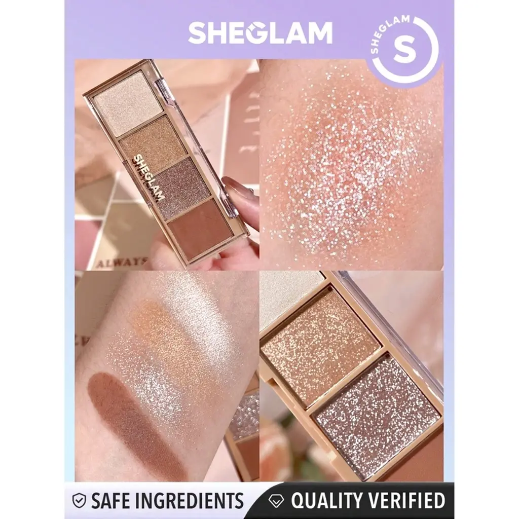 ظلال عيون Sheglam Essential Quad ظلال طبقة رقيقة