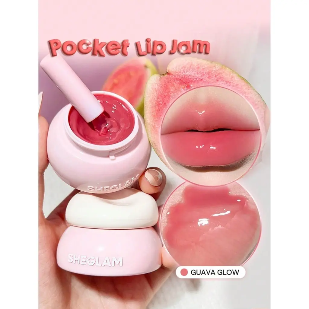 ملمع شفاه Sheglam Hydra جل شفاه Jam شفاه ملمع 106 Guava لامع