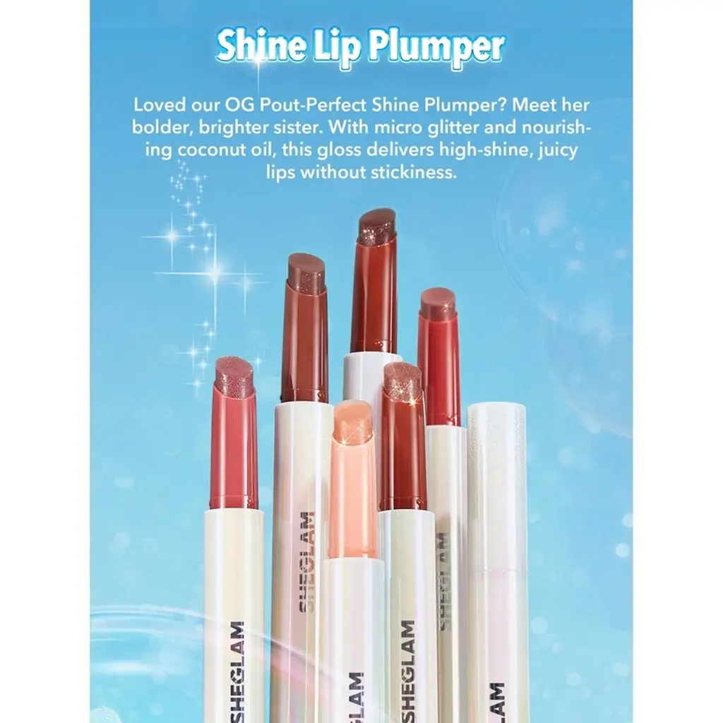 ملمع شفاه Sheglam Pout مثالي مكثف للامتلاء أحمر شفاه 114 وردي Flamingo