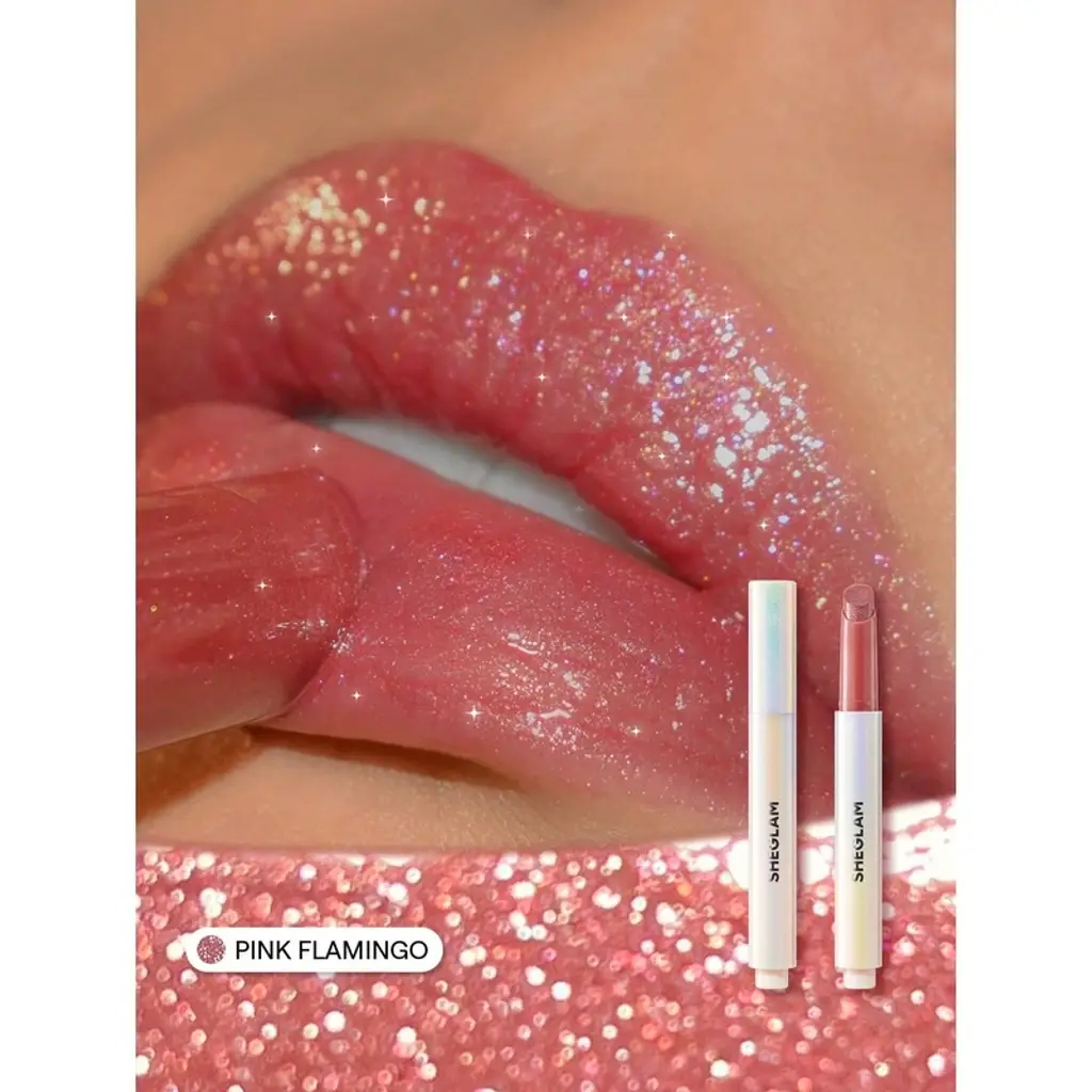 ملمع شفاه Sheglam Pout مثالي مكثف للامتلاء أحمر شفاه 114 وردي Flamingo