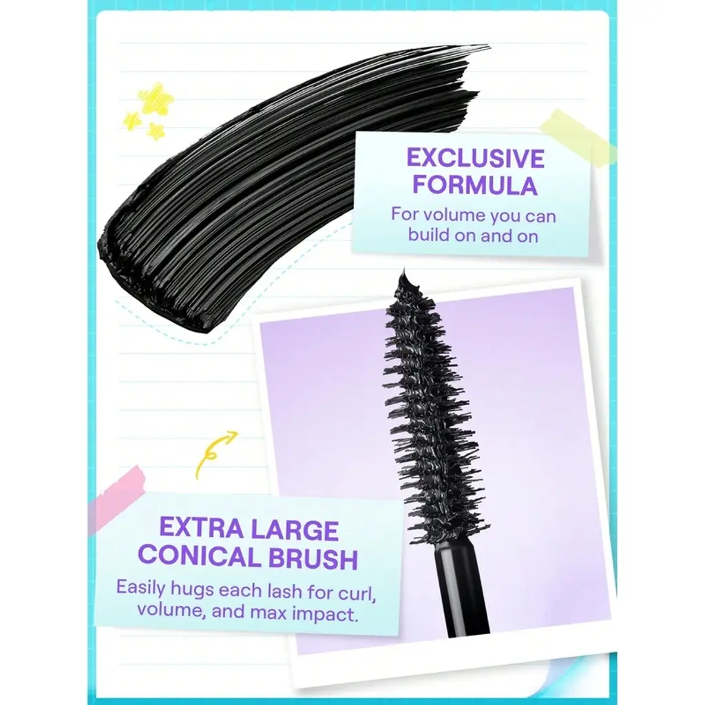 ماسكارا Sheglam Lashlighter ميغا Boost أسود