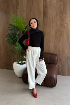 بنطال مع كمر