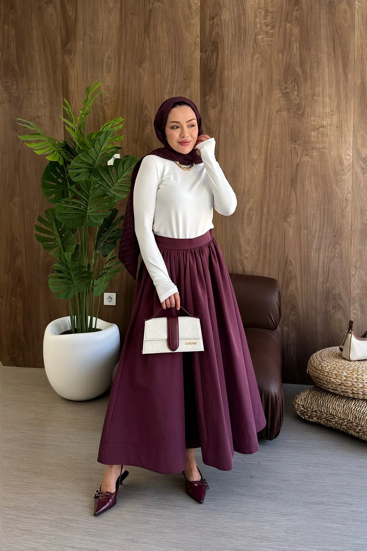 تنورة كلوش انيقة