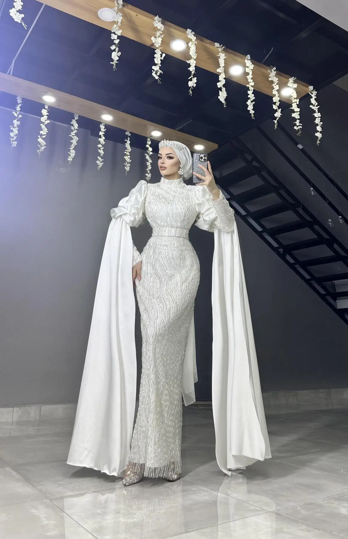 Özel Tasarım Kuğu Model Abiye